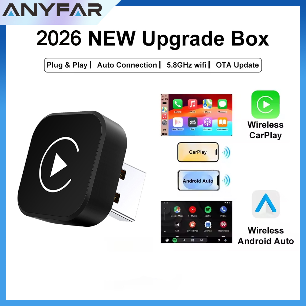 Phone Accessories Android - Adaptateur CarPlay sans fil 2026 2-en-1