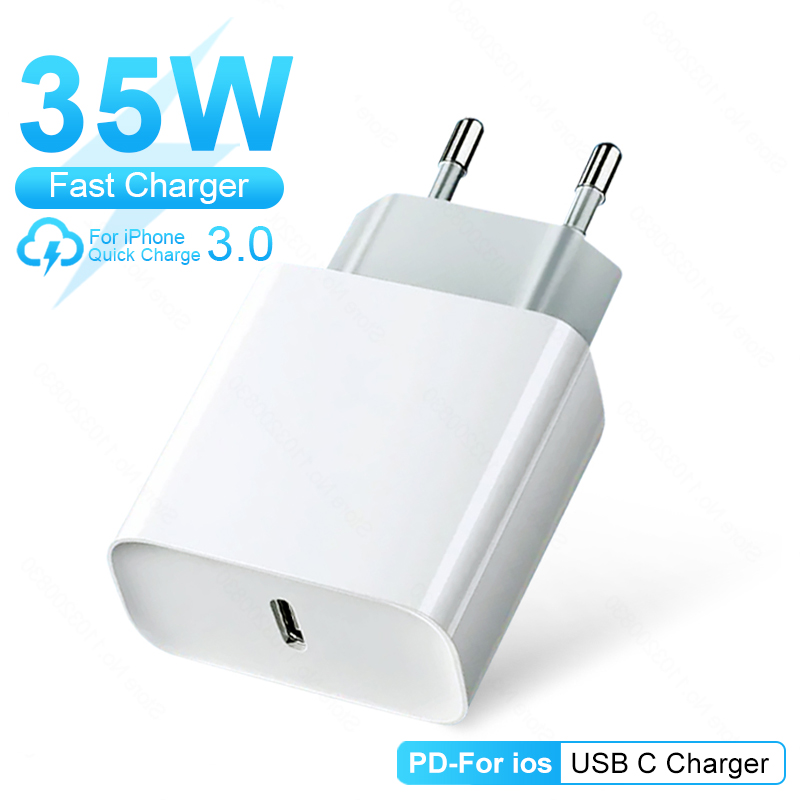 Phone Accessories Unique - Chargeur rapide USB C PD 35W,