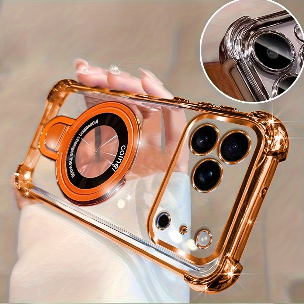 Phone Accessories Ring Holder - Coque de téléphone plaquée luxe pour