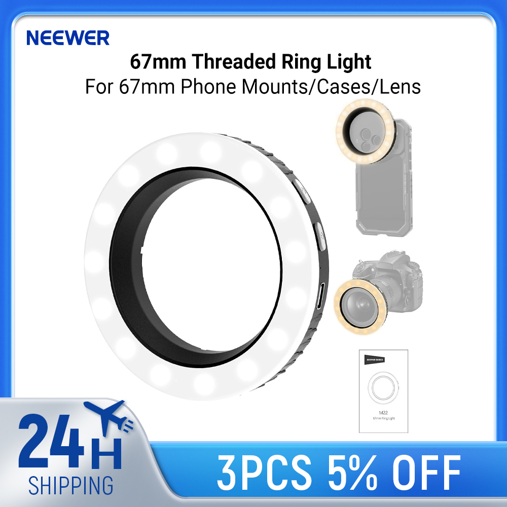 Led Flash Case - Anneau lumineux NEEWER Basics 67 mm