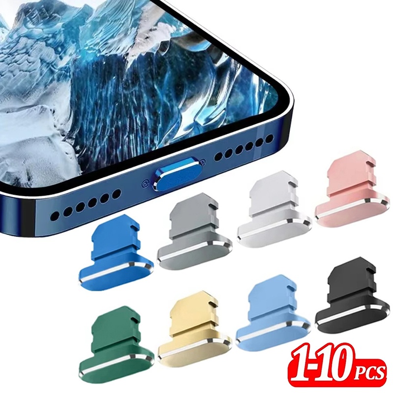 Phone Accessories Unique - Bouchon anti-poussière en métal pour port