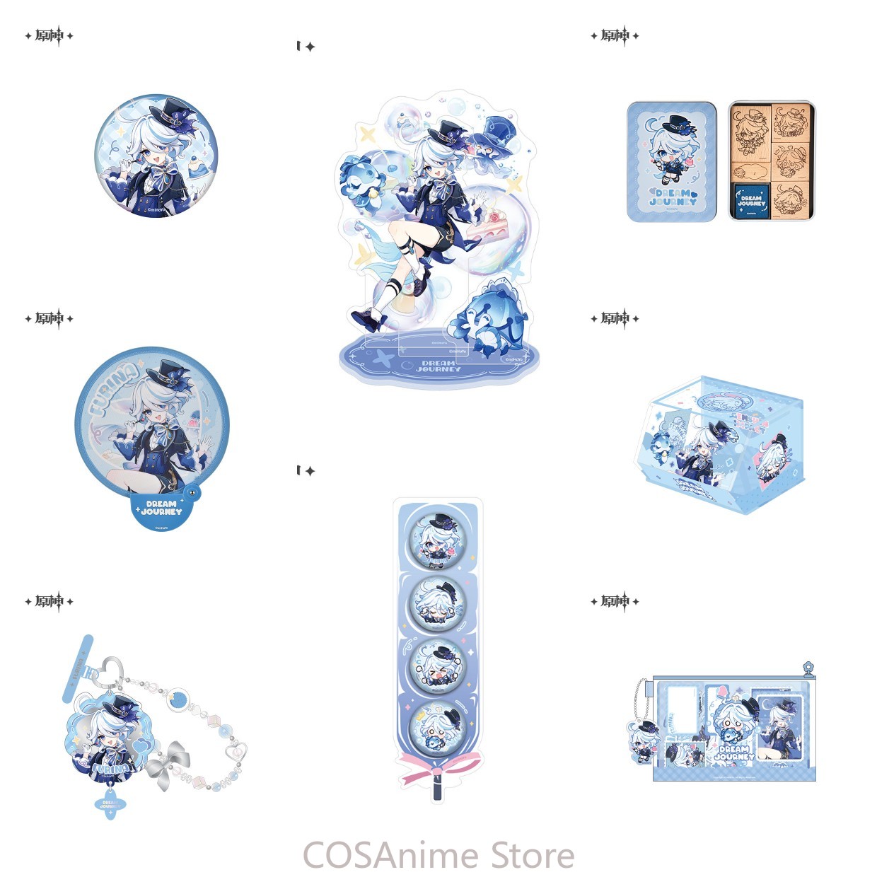 Phone Accessories China - Badge officiel Genshin Impact Furina Anime