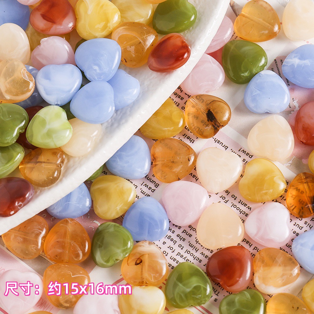 Phone Accessories Beads - Perle de teinture acrylique de forme