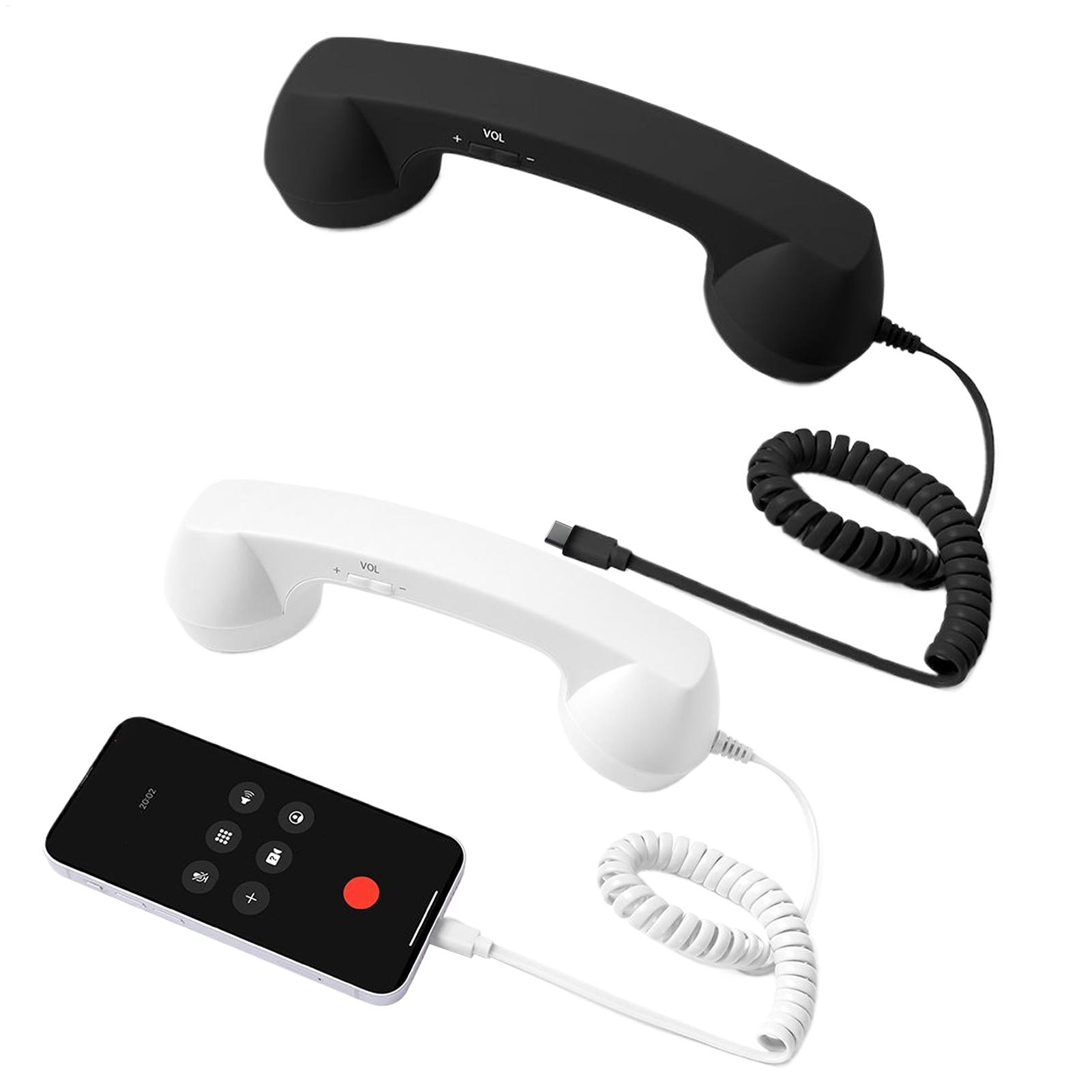 Retro Handset Phone - Adaptateur de téléphone rétro type-c, convertisseur