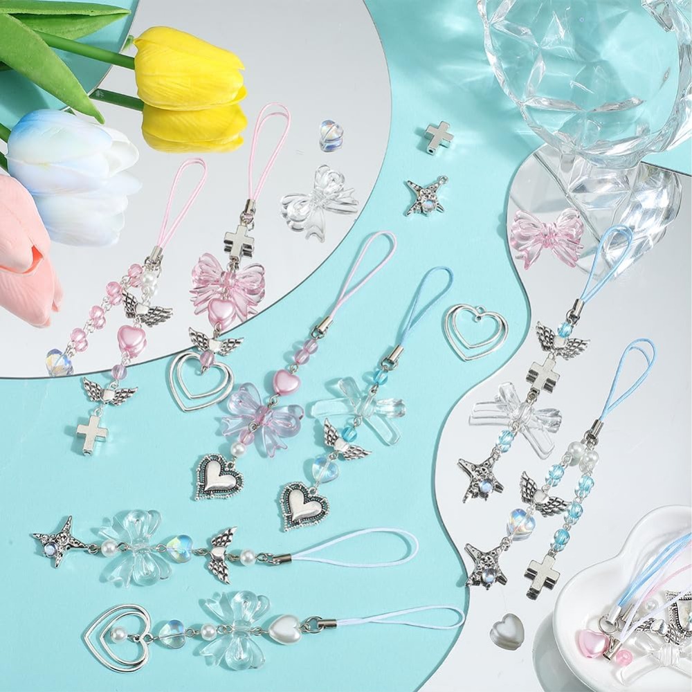 154 pièces bricolage 8 ensembl - Phone Accessories Beads avis et prix