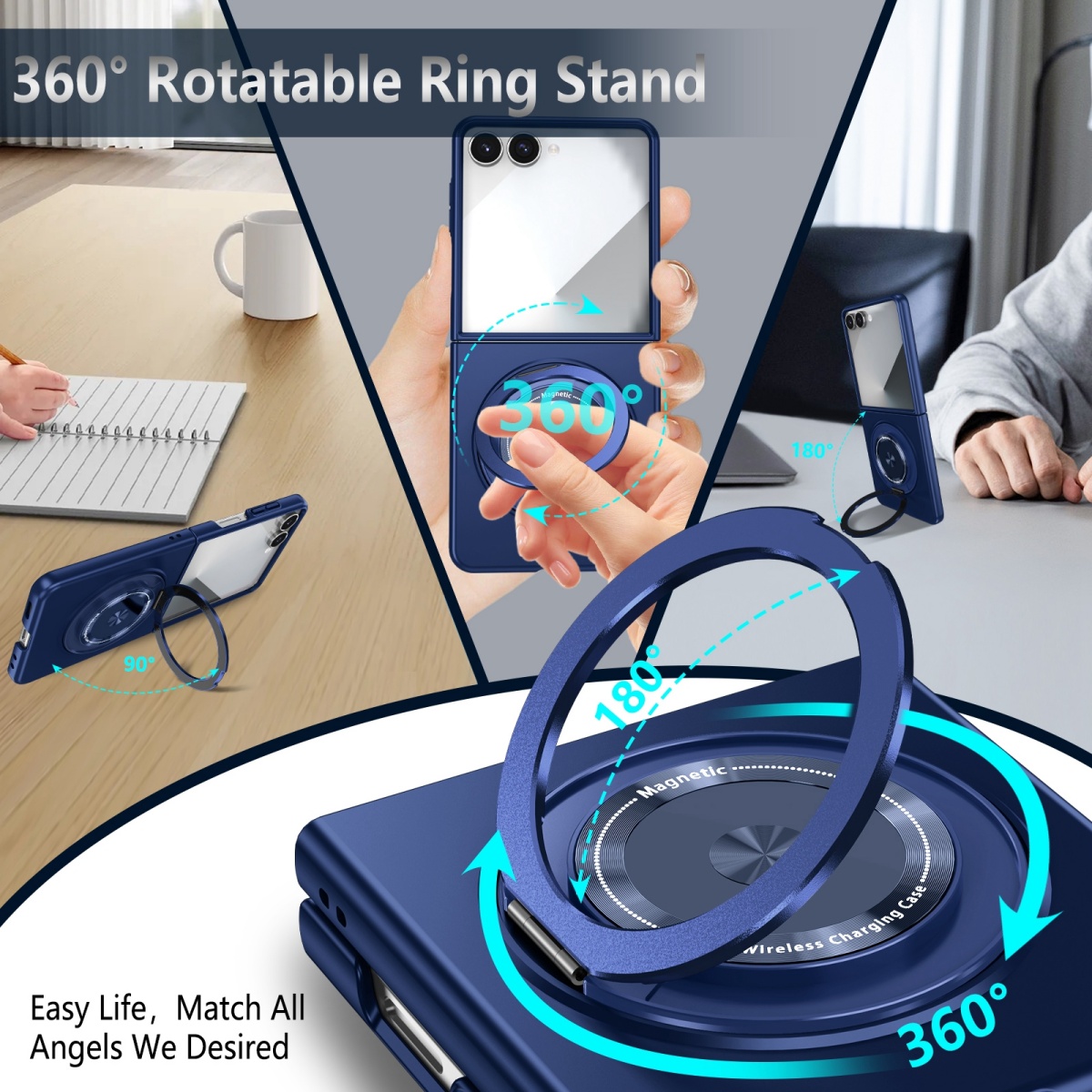 Coque de téléphone magnétique  - Phone Accessories Ring Holder avis et prix