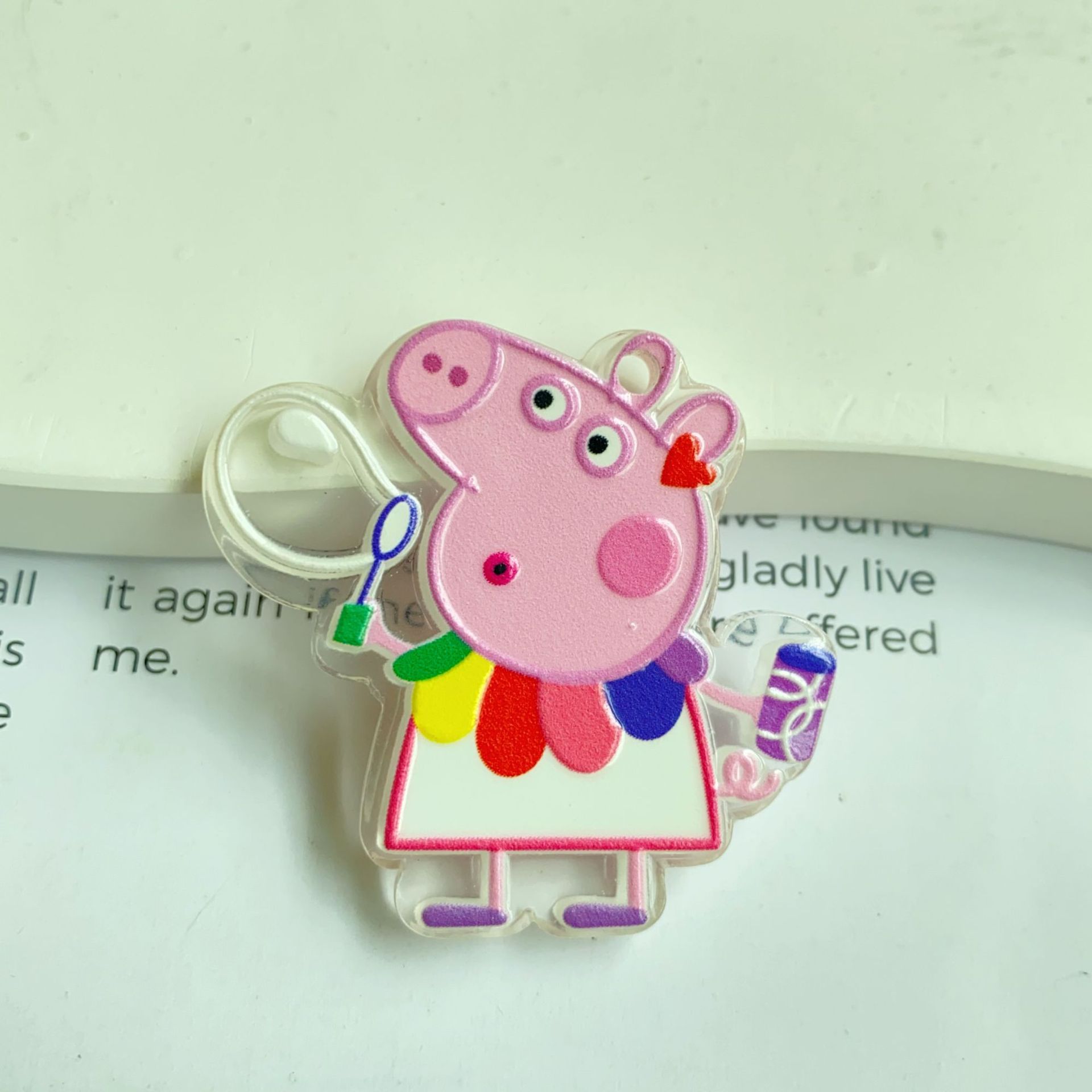 Pendentif Peppa Pig en relief  - Phone Accessories Diy avis et prix