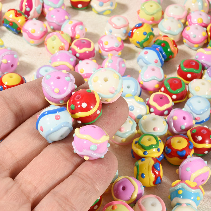 Perles rondes en acrylique pei - Phone Accessories Beads avis et prix