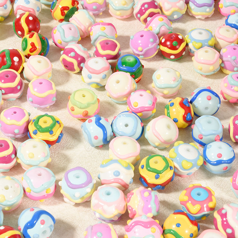 Perles rondes en acrylique pei - Phone Accessories Beads avis et prix