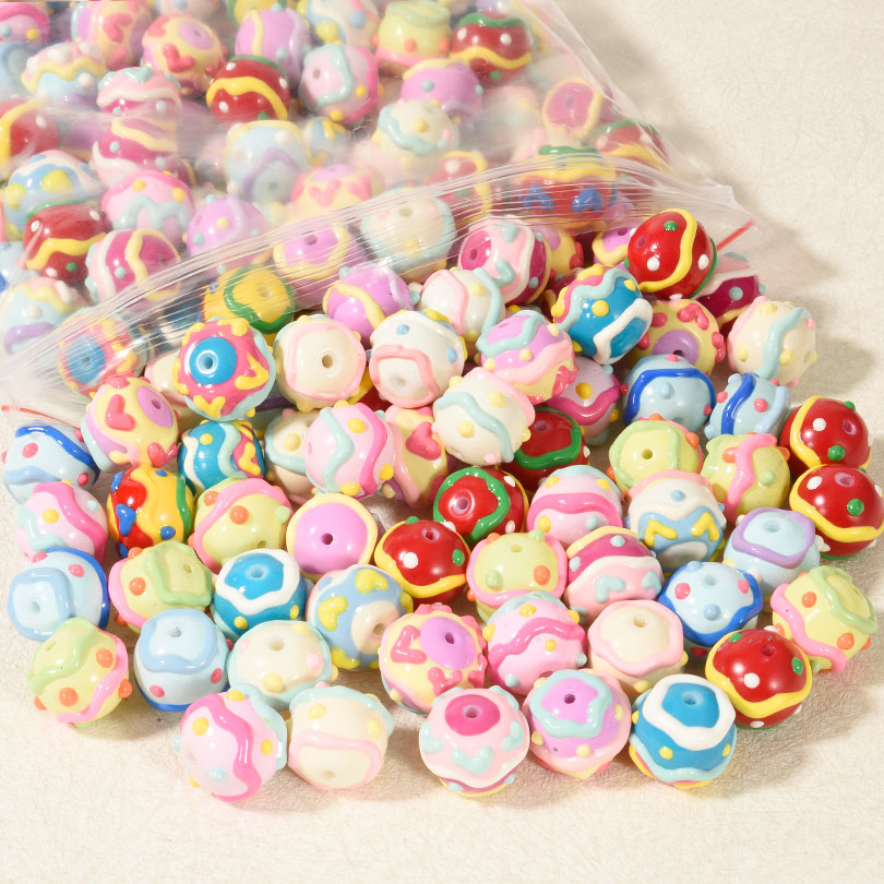 Perles rondes en acrylique pei - Phone Accessories Beads avis et prix