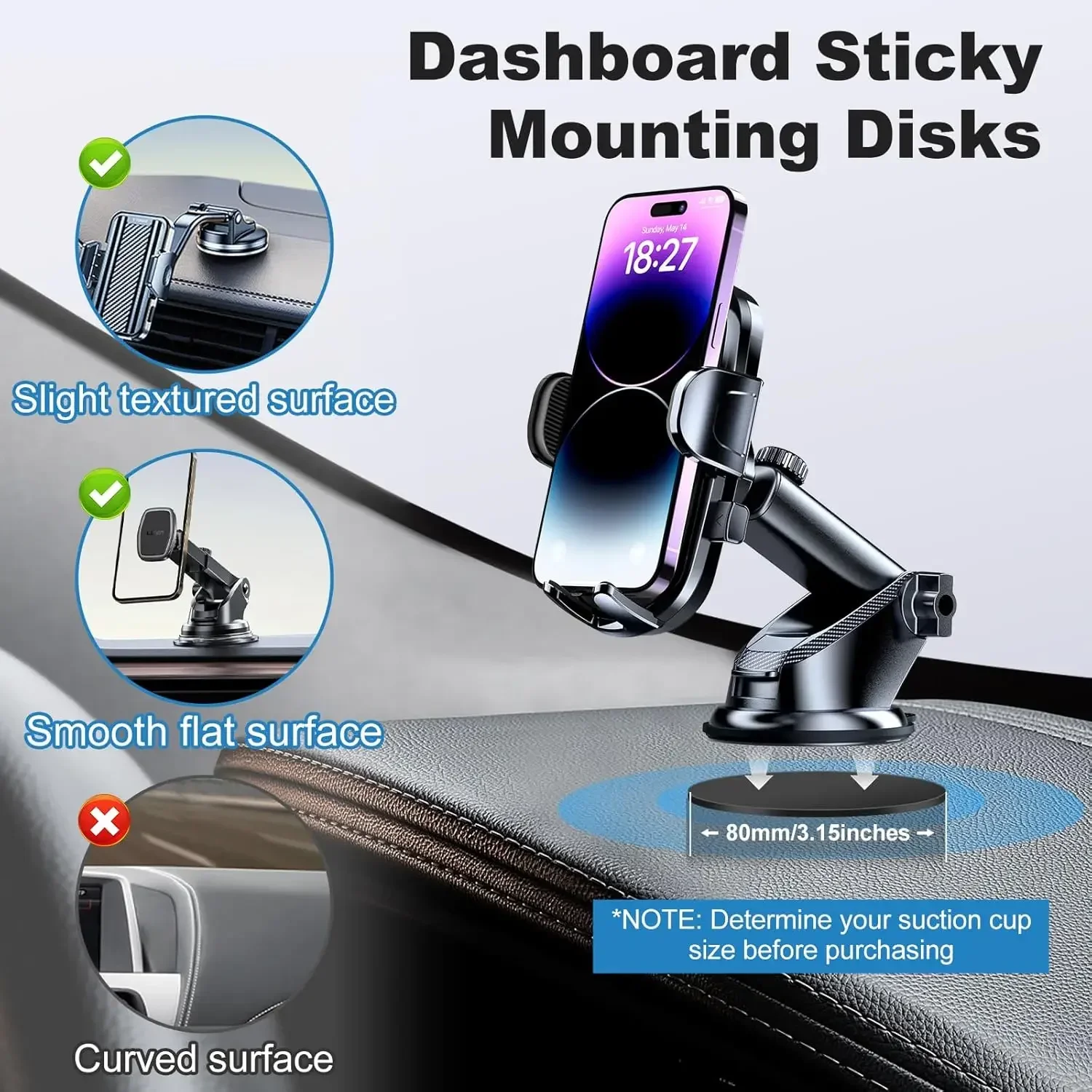 Kit universel de supports adhé - Quirky Phone Accessories avis et prix